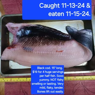 BLACK COD to savor!