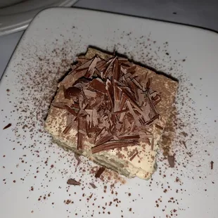 Tiramisu did not have much espresso flavor