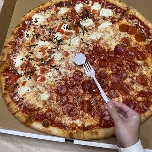 House Pie 22" (fork for size reference lol)