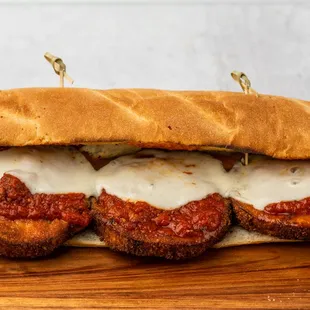 a chicken parmesan sandwich