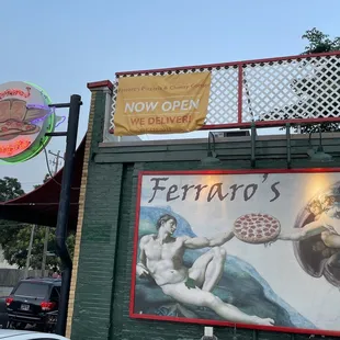 Exterior , caught my attention and pulled me in. They have their own parking lot which is a plus