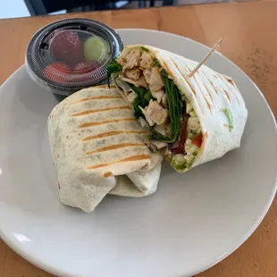 Chicken spinach wrap