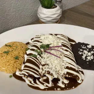 Chicken Mole Enchiladas