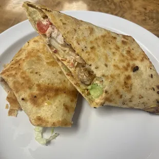 Grilled chicken wrap