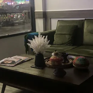 interior, sushi and sashimi