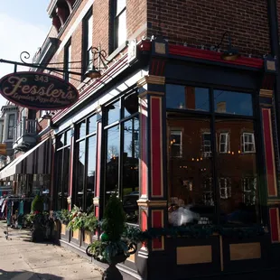 the front of the restaurant