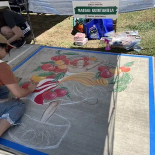 Chalk art