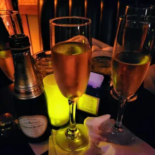 Celebratory sparklers.