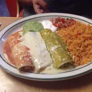 Mexican Flag enchildas