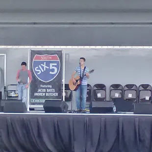 Six Five entertaining the crowd. Quite good and the crowd was enjoying their music.