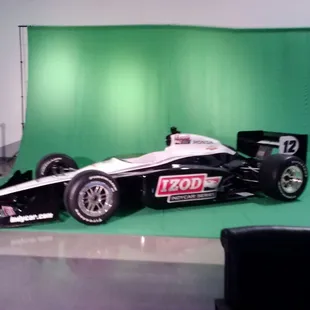 Green screen puts you in Indy Car at track for $10