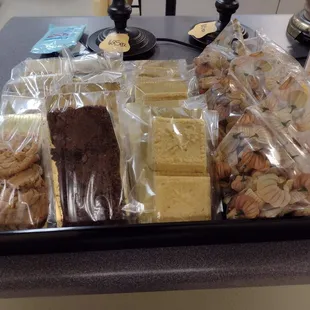 and lots of homemade bakery , non-alcoholic sangria