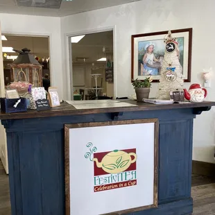 the front desk of the store