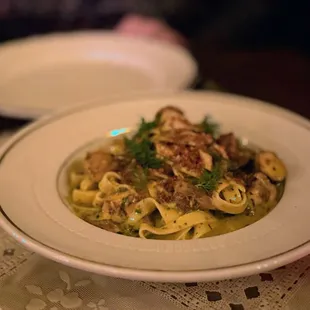hedgehog mushroom pasta