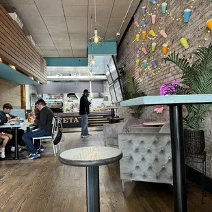 interior, sushi and sashimi