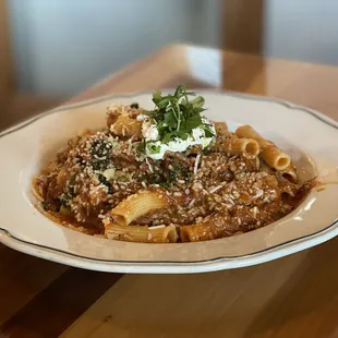 Pork Ragu Rigatoni