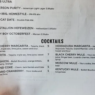 Cocktails