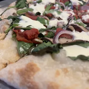 Veggie Pizza (sub mozzarella for ricotta)