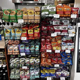 Wide selection of chips.