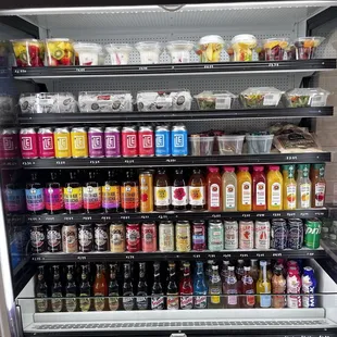 Wide selection of specialty beverages and sodas.