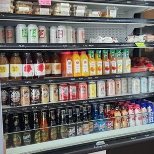 drink cooler - tons of craft sodas in here to try!