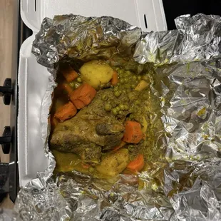 Take Out Order of Lamb Tagine with Mixed Veggies - Not happy.