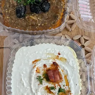 Hummus Bi-Tahini and Baba Ghanouj