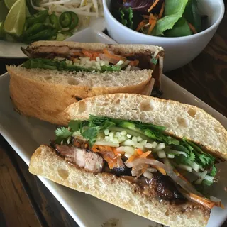 Smoked Cured Pork Belly Sandwich