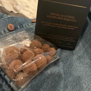 Chocolate-Covered Caramelized Hazelnuts