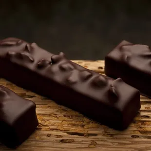 Home-made Peanut butter bars, lots of crunch!