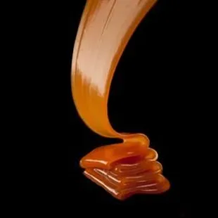 a piece of caramel