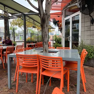 Outside seating