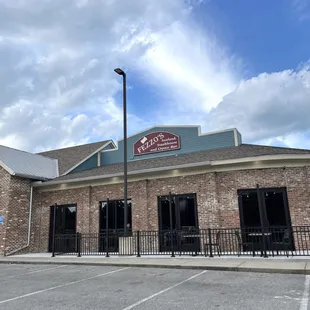 the front of the restaurant