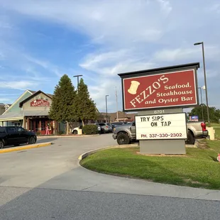 the entrance to the restaurant