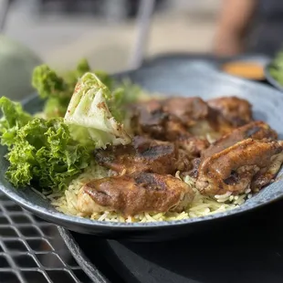 Jerk Chooks Wing Bowl with Saffron Rice