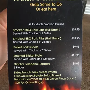 New Smoked BBQ menu offered all day