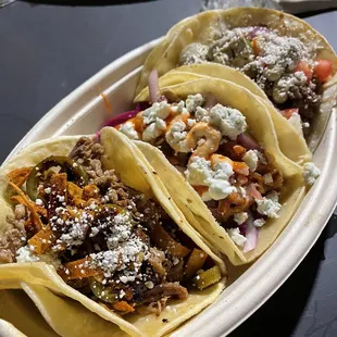 Tacos! The Umami, Buffalo Chicken, and I think the standard w/ Carne Asada