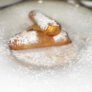 Lamb Cigars (9.7/10) -  Phyllo-wrapped Moroccan Ground Lamb, Toasted Powdered Almonds, Harissa Aioli