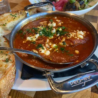 Spicy Shrimp Saganaki