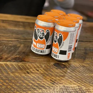 three cans of pizzeria