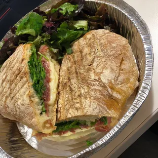 Prosciutto, Mozzarella and Arugula Panini