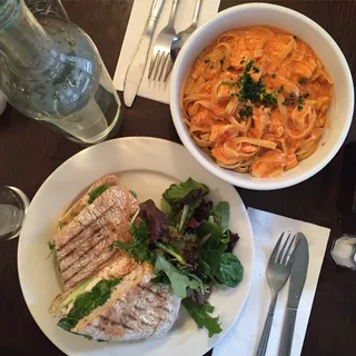 Creamy Chicken Tagliatelle in Pink Sauce