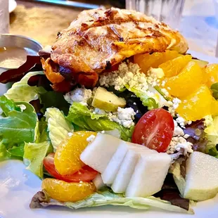 The salmon salad - a healthy option
