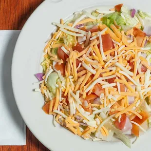 a plate of salad