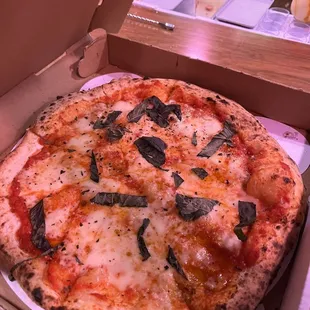 a pizza in a box