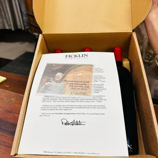 Love how Peyton told us the story about the Wine Maker Peter Ficklin