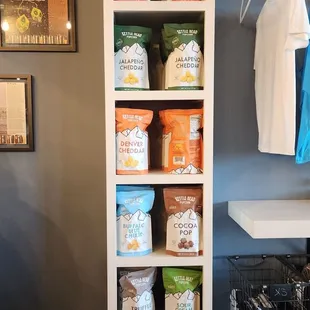 Some of the available snacks for sale