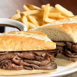 French Dip + fries, $9.99