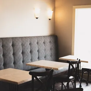 a view of the seating area