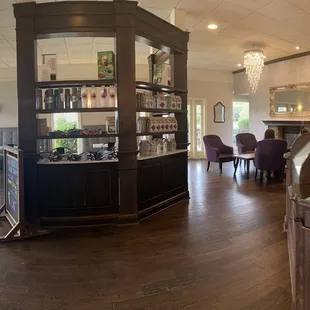 the inside of the restaurant